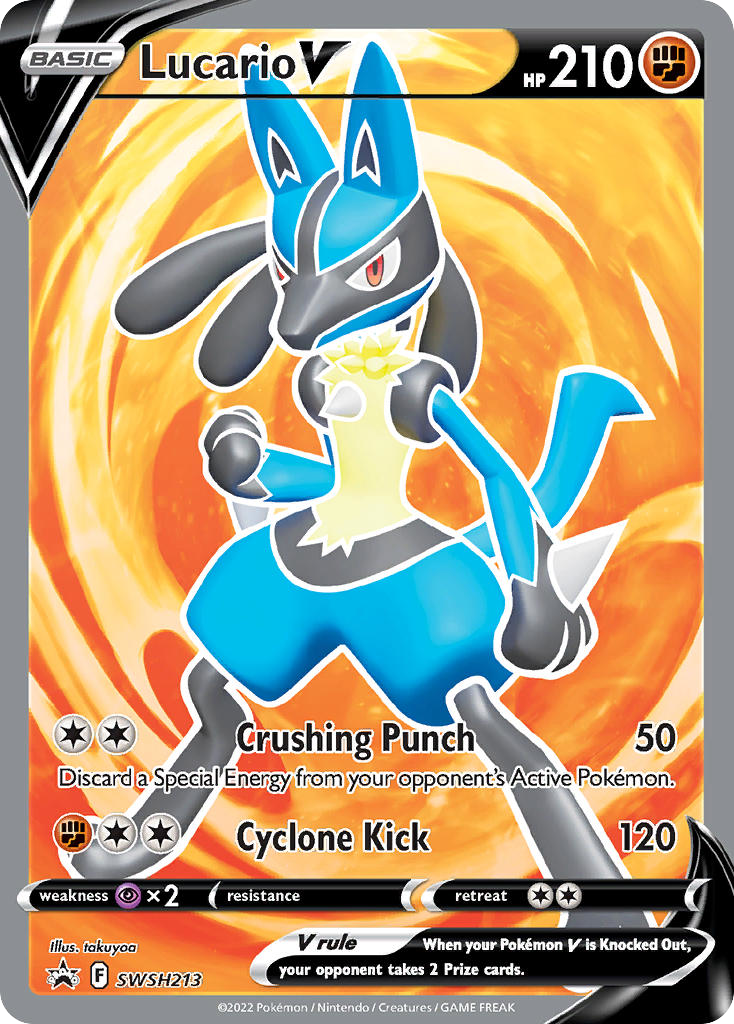 Lucario V - SWSH Black Star Promos SET-SWSH213