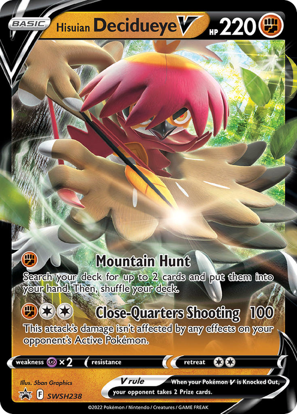 Hisuian Decidueye V - SWSH Black Star Promos SET-SWSH238
