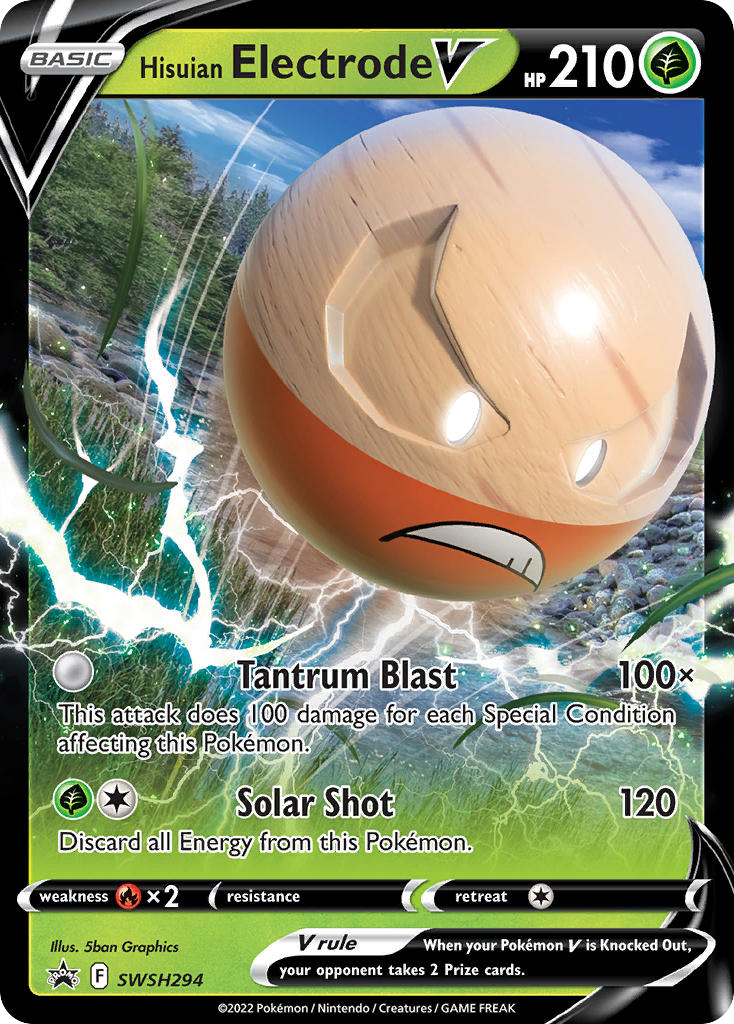 Hisuian Electrode V - SWSH Black Star Promos SET-SWSH294
