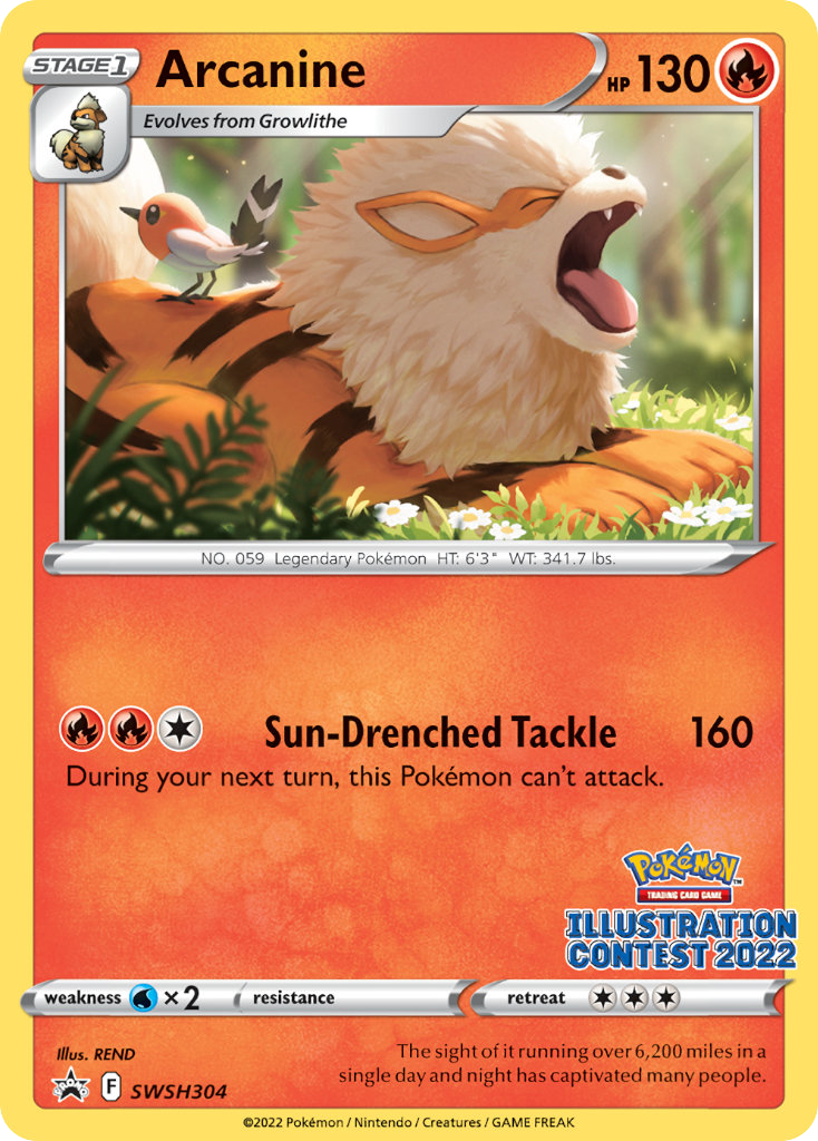 Arcanine (SWSH Black Star Promos SET) (Pokémon) (Stage 1) (Fire) (HP: 130) (Promo) (PKM SWSH Black Star Promos SET-301)
