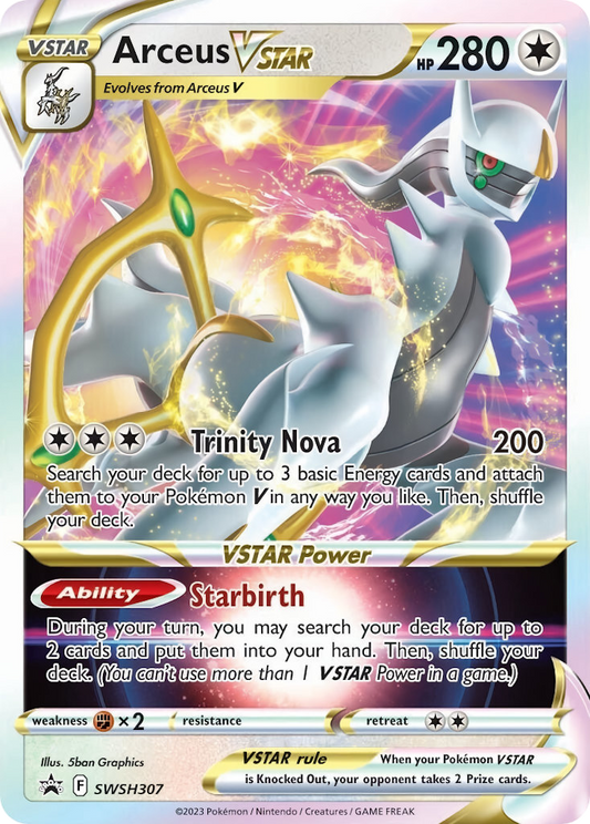 Arceus VSTAR (SWSH Black Star Promos SET) (Pokémon) (VSTAR) (Colorless) (HP: 280) (Promo) (PKM SWSH Black Star Promos SET-304)
