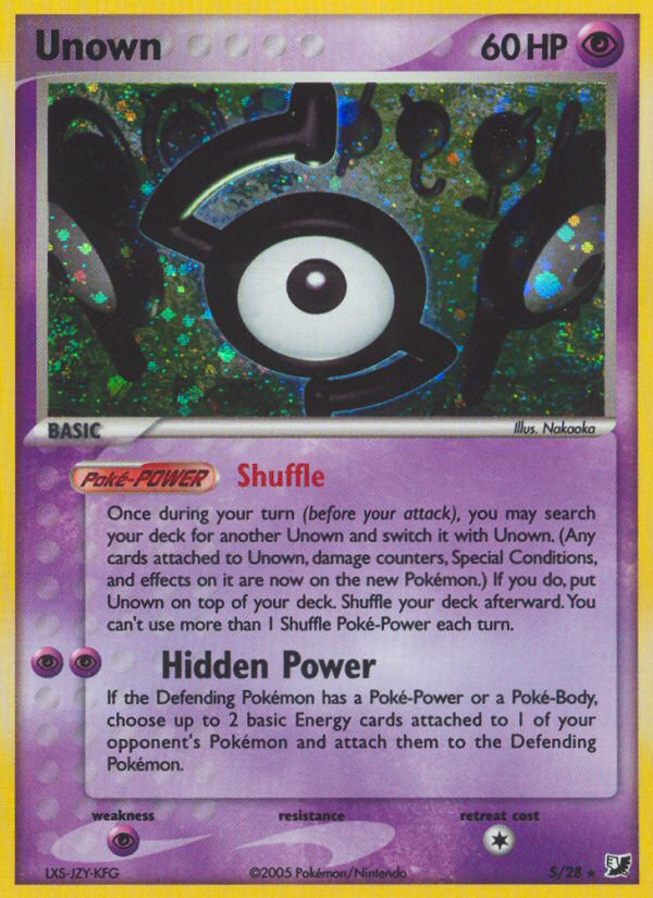 Unown - Unseen Forces SET-S