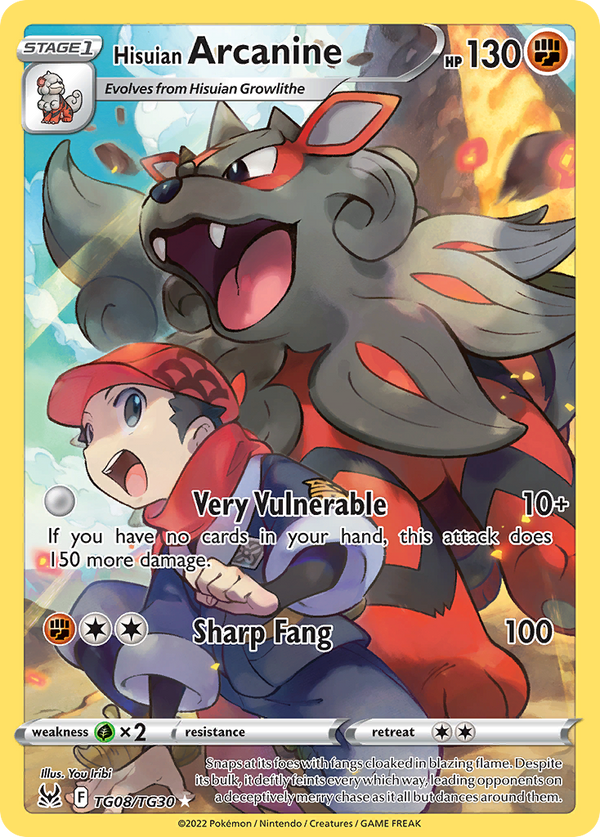Hisuian Arcanine - Lost Origin Trainer Gallery SET-TG08