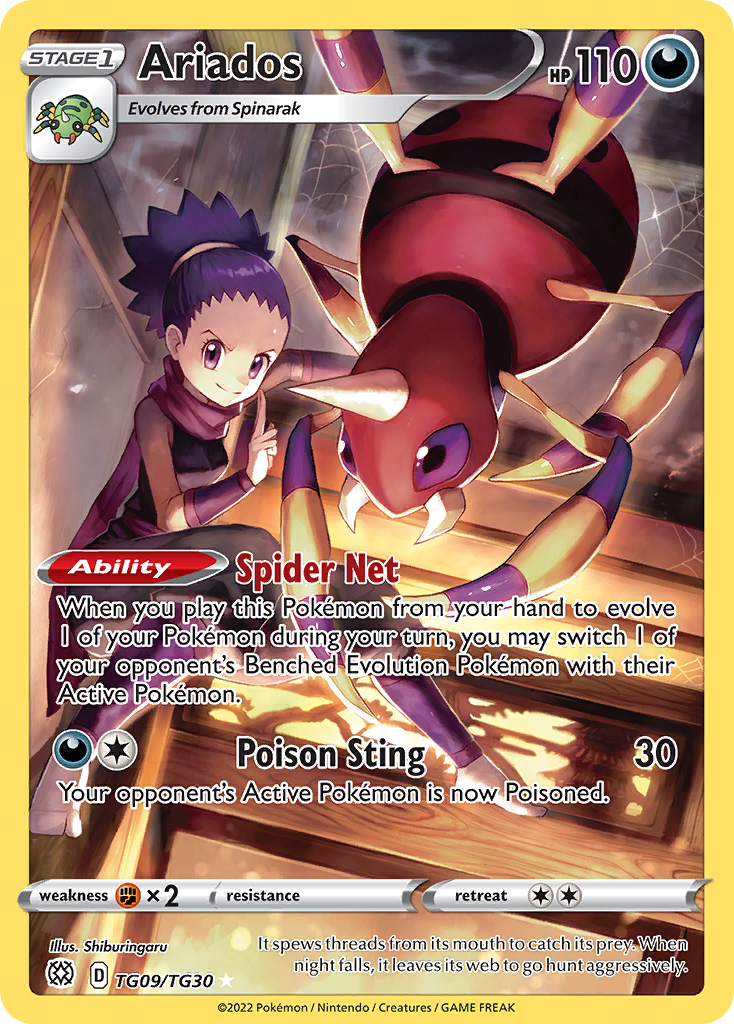Ariados - Brilliant Stars Trainer Gallery SET-TG09