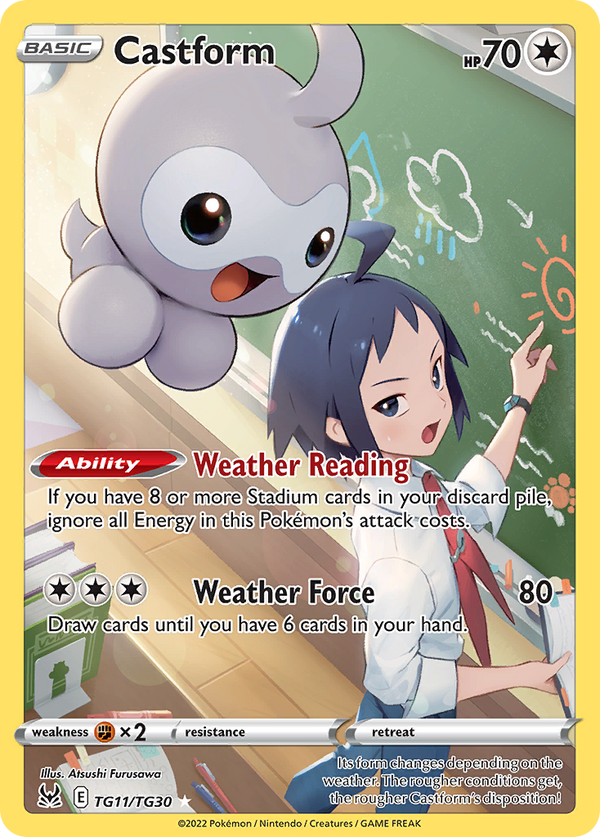 Castform - Lost Origin Trainer Gallery SET-TG11