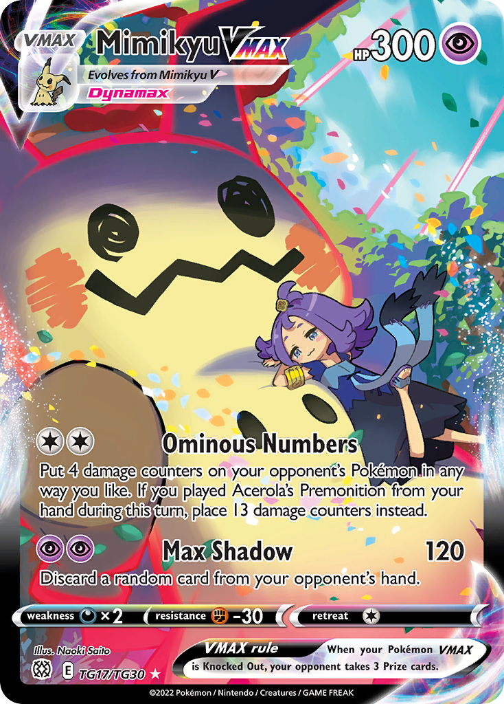 Mimikyu VMAX - Brilliant Stars Trainer Gallery SET-TG17