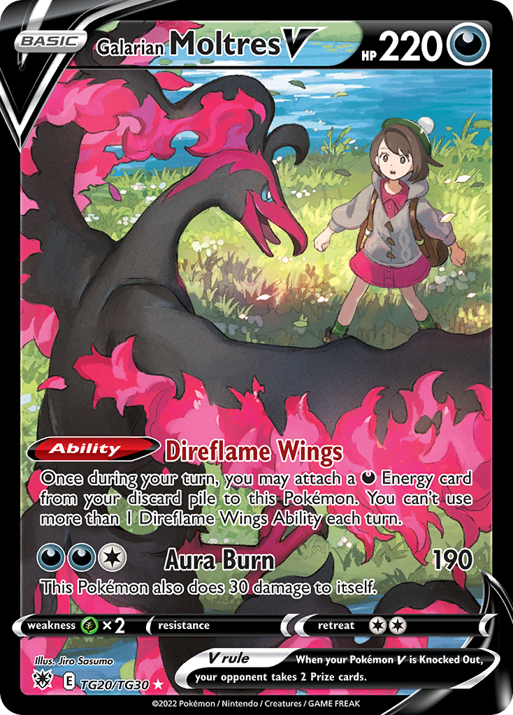 Galarian Moltres V - Astral Radiance Trainer Gallery SET-TG20