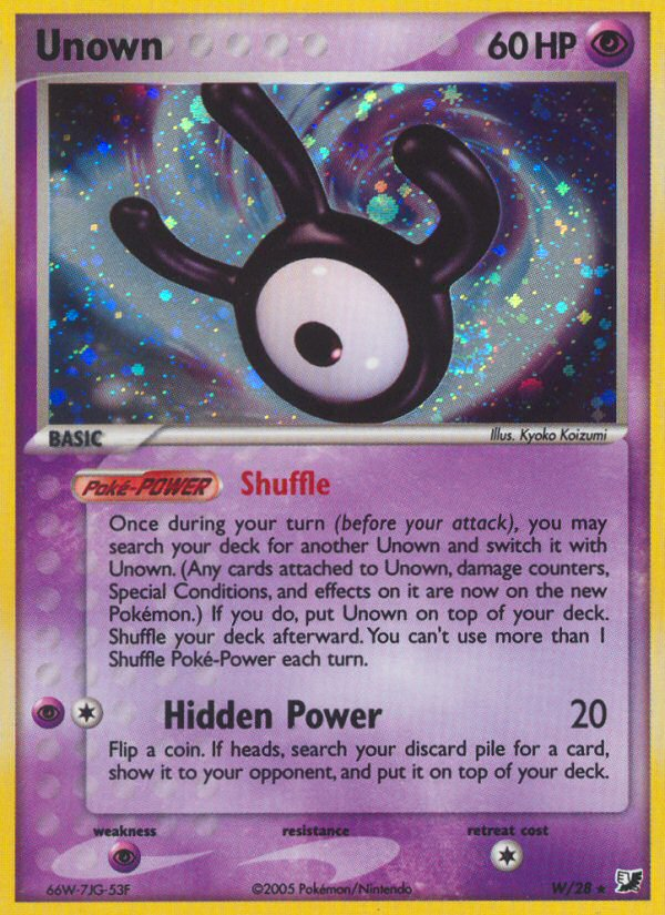 Unown - Unseen Forces SET-W