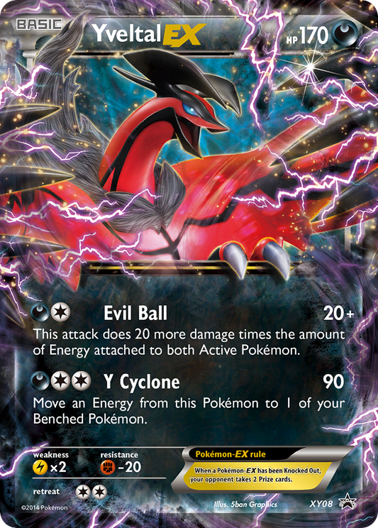 YveltalEX (XY Black Star Promos SET) (Pokémon) (Basic, EX) (Darkness) (HP: 170) (Promo) (PKM XY Black Star Promos SET-8)