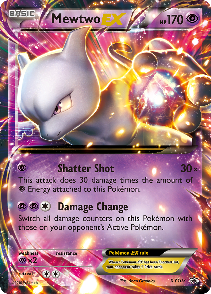 Mewtwo-EX - XY Black Star Promos SET-XY107