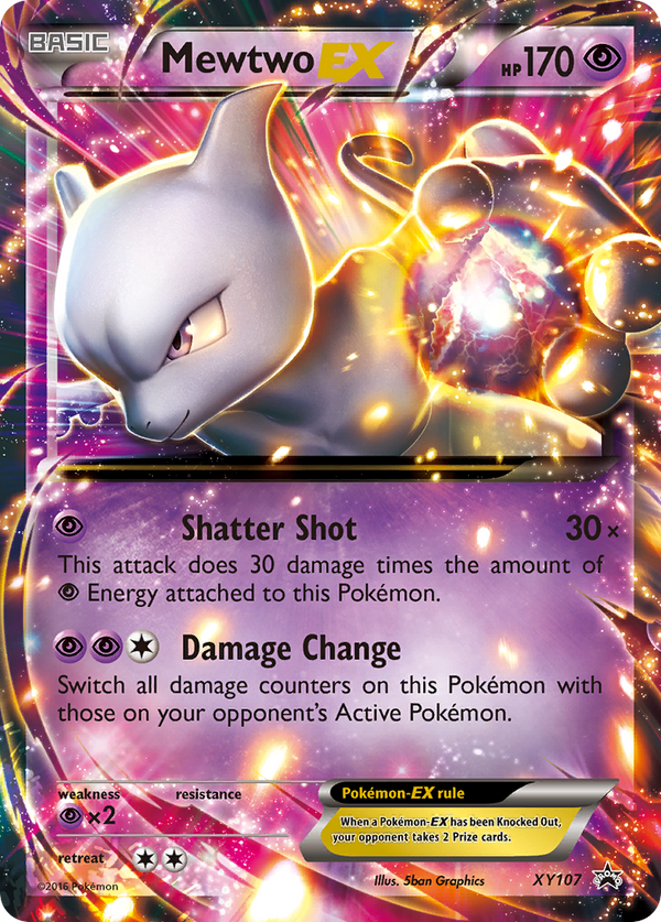 Mewtwo-EX - XY Black Star Promos SET-XY107