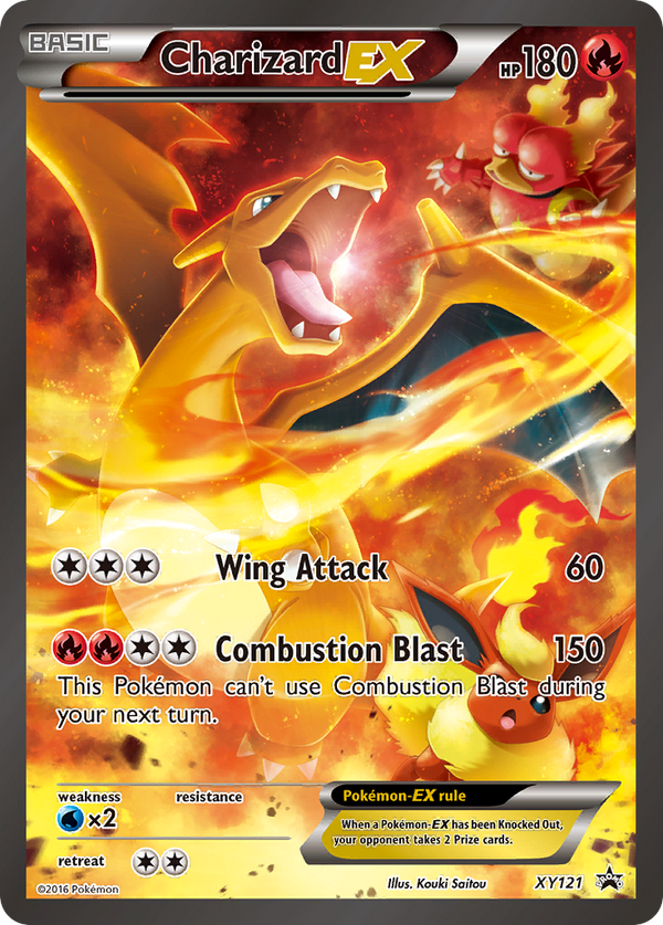 Charizard-EX - XY Black Star Promos SET-XY121