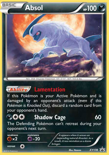 Absol (XY Black Star Promos SET) (Pokémon) (Basic) (Darkness) (HP: 100) (Promo) (PKM XY Black Star Promos SET-98)