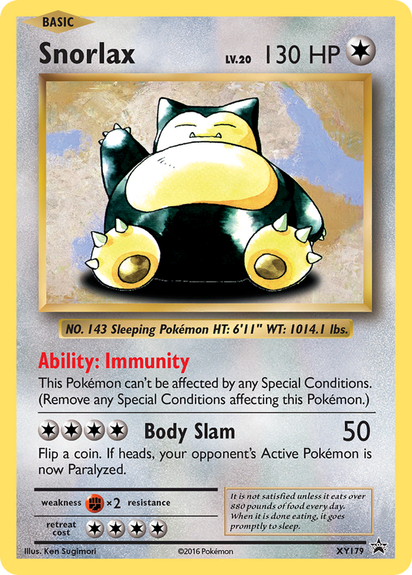 Snorlax - XY Black Star Promos SET-XY179