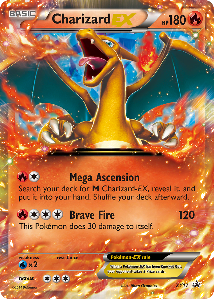Charizard-EX - XY Black Star Promos SET-XY17