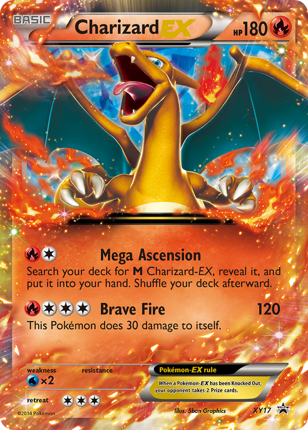 Charizard-EX - XY Black Star Promos SET-XY17