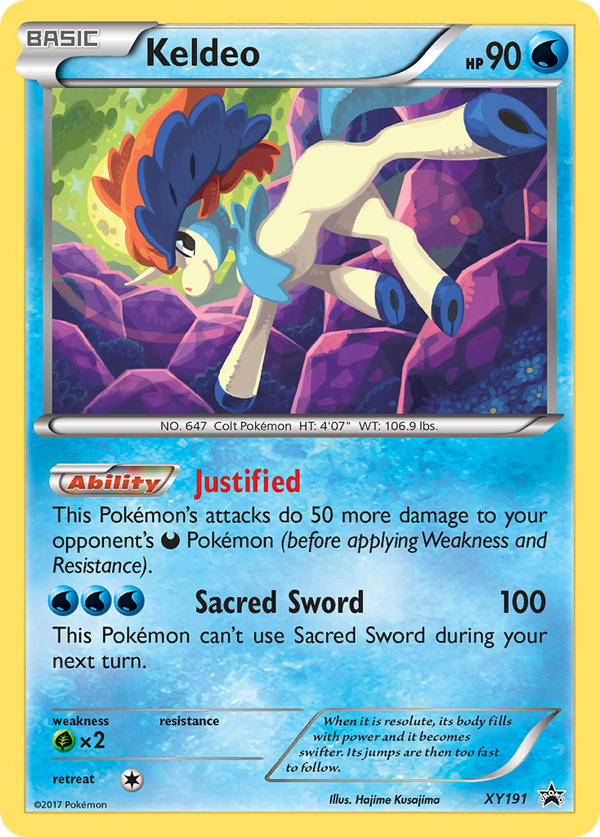 Keldeo - XY Black Star Promos SET-XY191