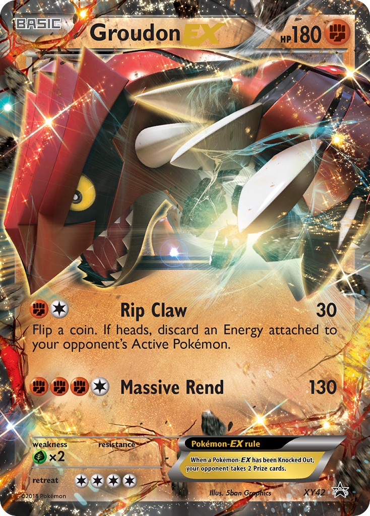 Groudon-EX - XY Black Star Promos SET-XY42