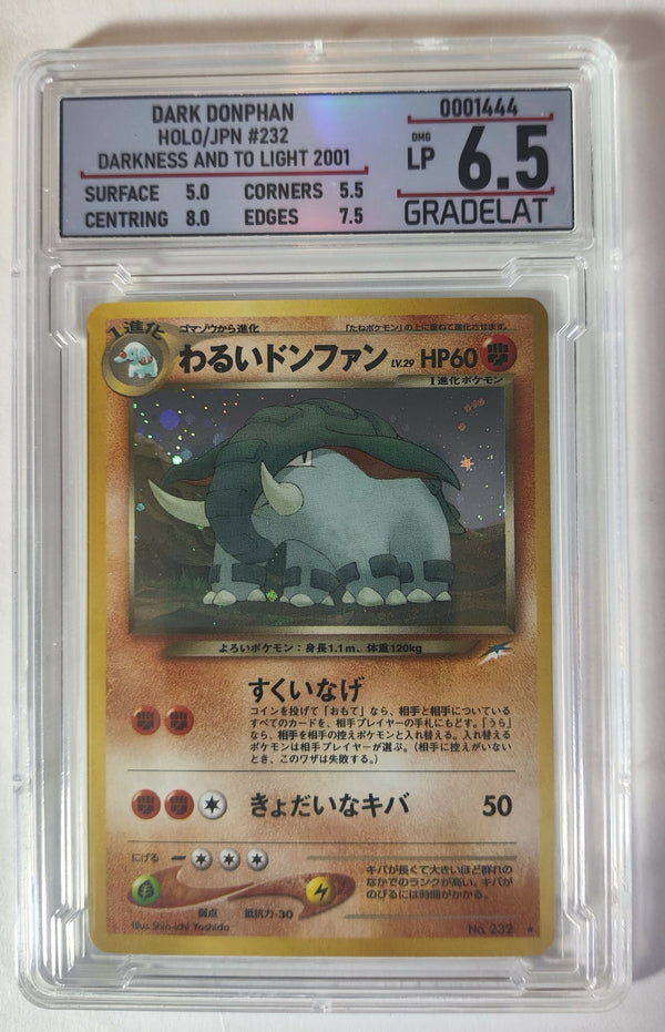 Pokemon Tcg Dark Donphan #232 Japones Darkness, and to Light, Graduada 6.5