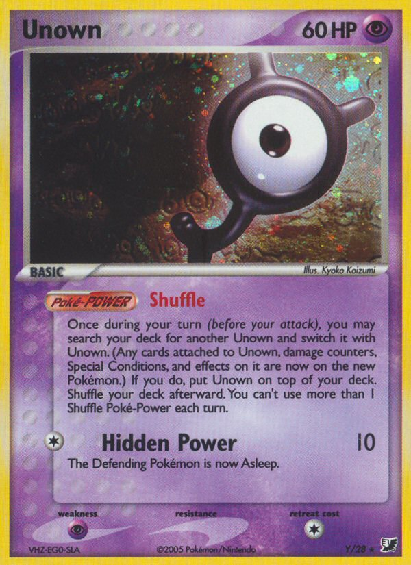 Unown - Unseen Forces SET-Y