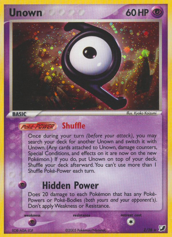 Unown - Unseen Forces SET-Z
