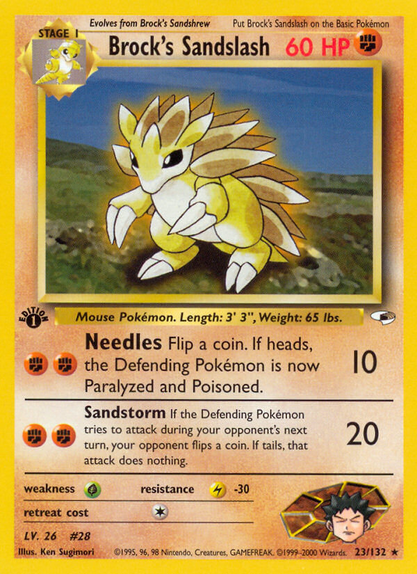 Brock’s Sandslash Gym Heroes SET-23