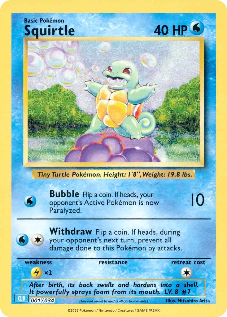 Squirtle Pokémon Trading Card Game Classic—Blastoise SET-001