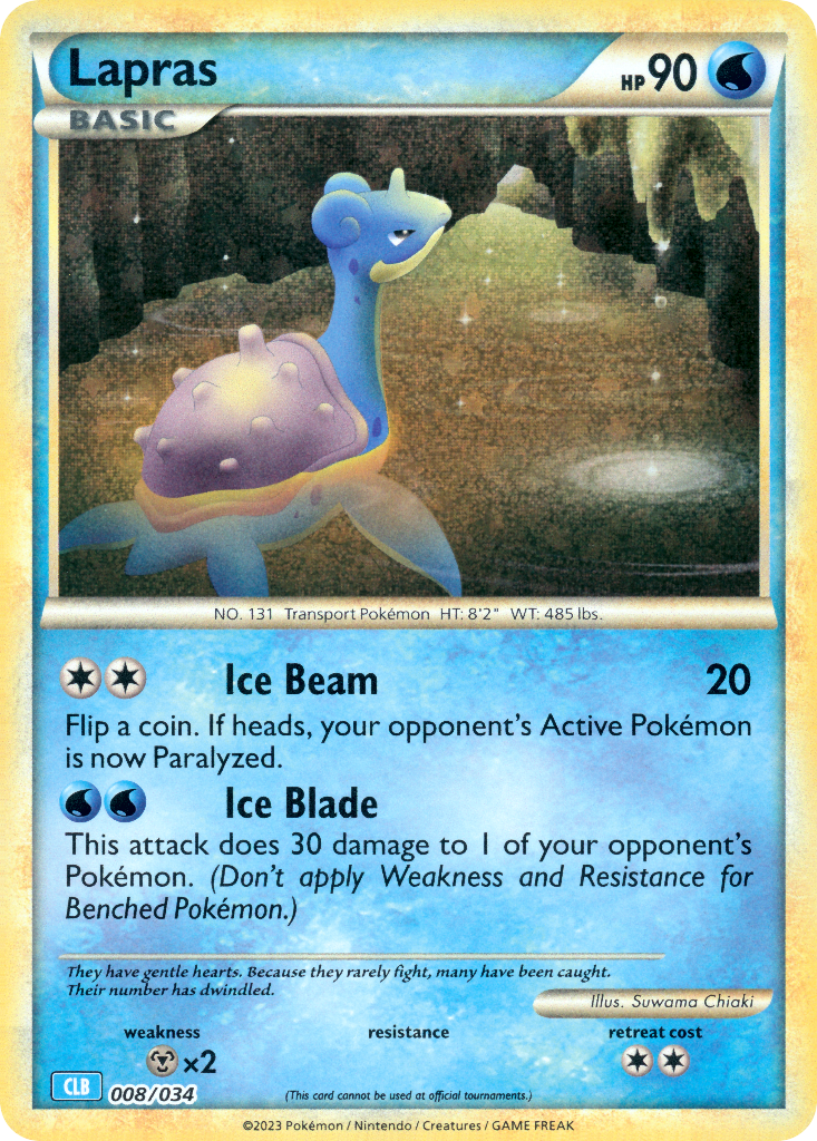 Lapras Pokémon Trading Card Game Classic—Blastoise SET-008