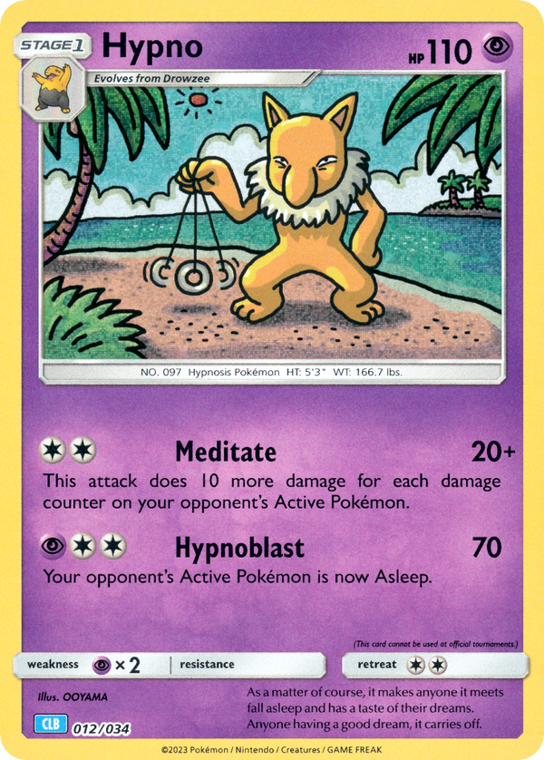 Hypno Pokémon Trading Card Game Classic—Blastoise SET-012