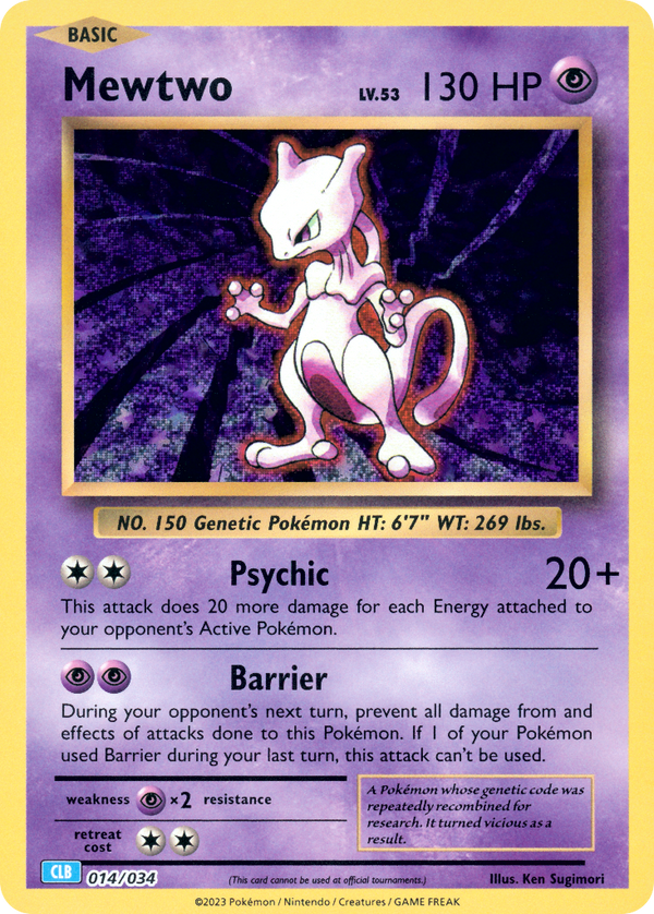 Mewtwo Pokémon Trading Card Game Classic—Blastoise SET-014