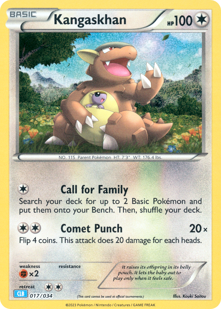 Kangaskhan Pokémon Trading Card Game Classic—Blastoise SET-017