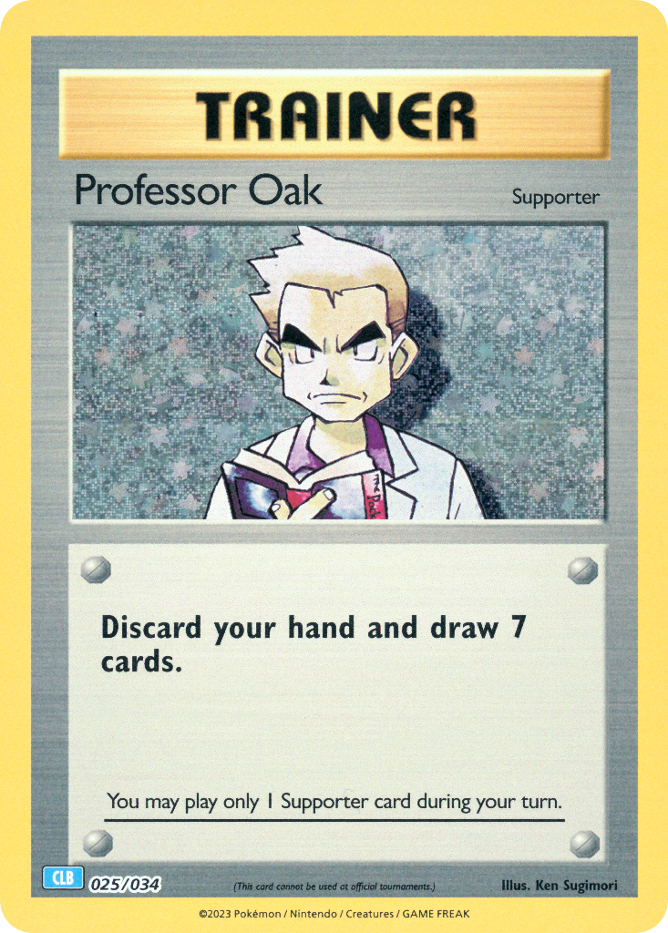 Professor Oak Pokémon Trading Card Game Classic—Blastoise SET-025