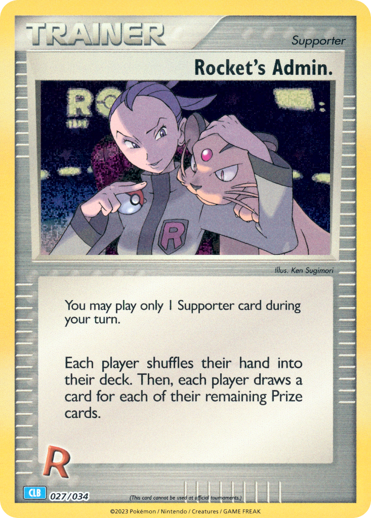 Rocket’s Admin. Pokémon Trading Card Game Classic—Blastoise SET-027