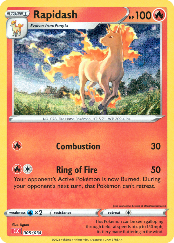 Rapidash Pokémon Trading Card Game Classic—Charizard SET-005
