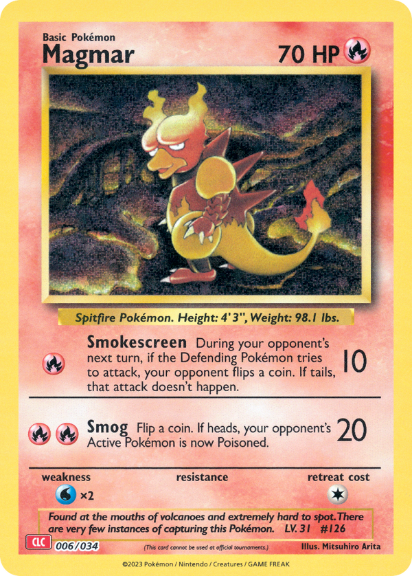 Magmar Pokémon Trading Card Game Classic—Charizard SET-006