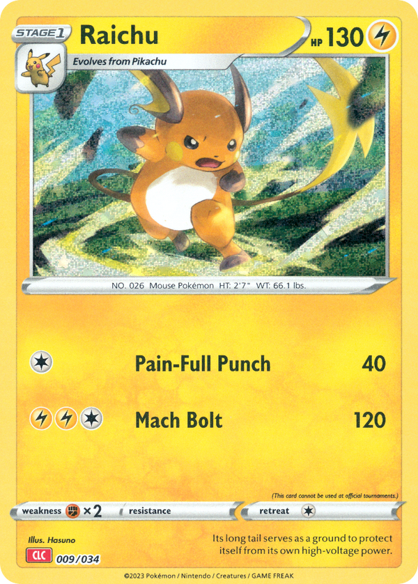 Raichu Pokémon Trading Card Game Classic—Charizard SET-009