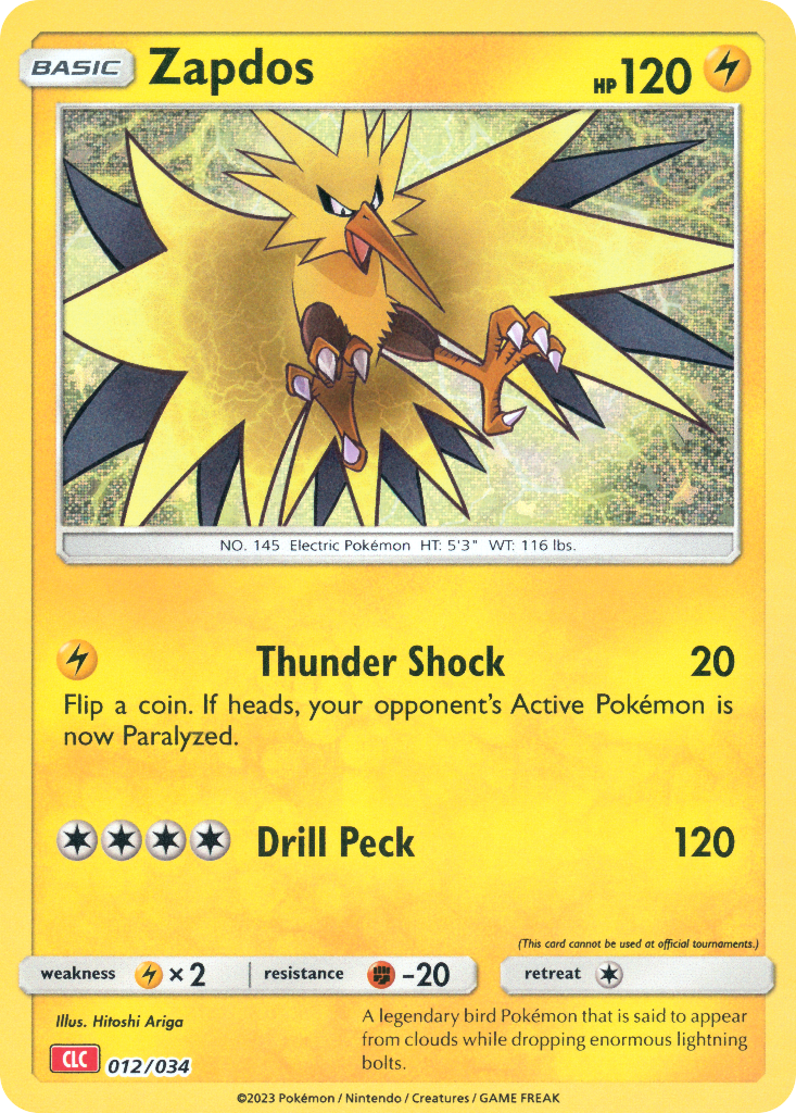 Zapdos Pokémon Trading Card Game Classic—Charizard SET-012