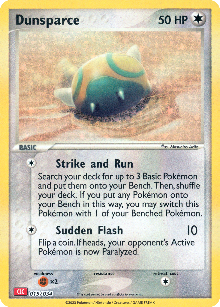 Dunsparce Pokémon Trading Card Game Classic—Charizard SET-015