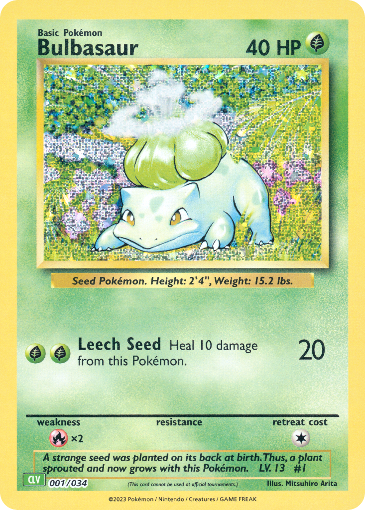 Bulbasaur Pokémon Trading Card Game Classic—Venusaur SET-001