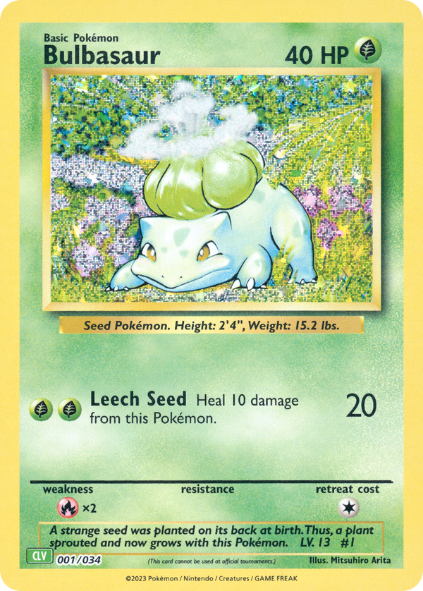 Bulbasaur Pokémon Trading Card Game Classic—Venusaur SET-001
