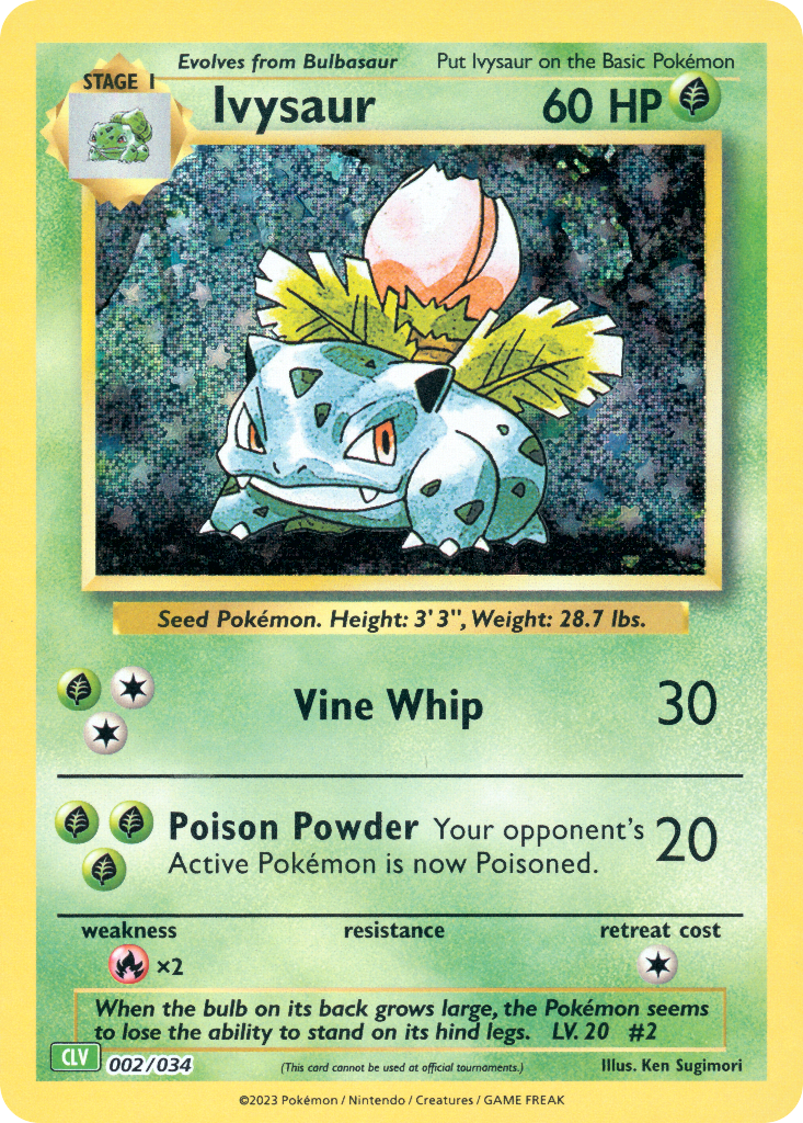 Ivysaur Pokémon Trading Card Game Classic—Venusaur SET-002
