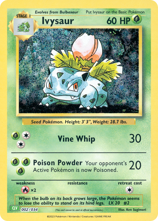 Ivysaur Pokémon Trading Card Game Classic—Venusaur SET-002