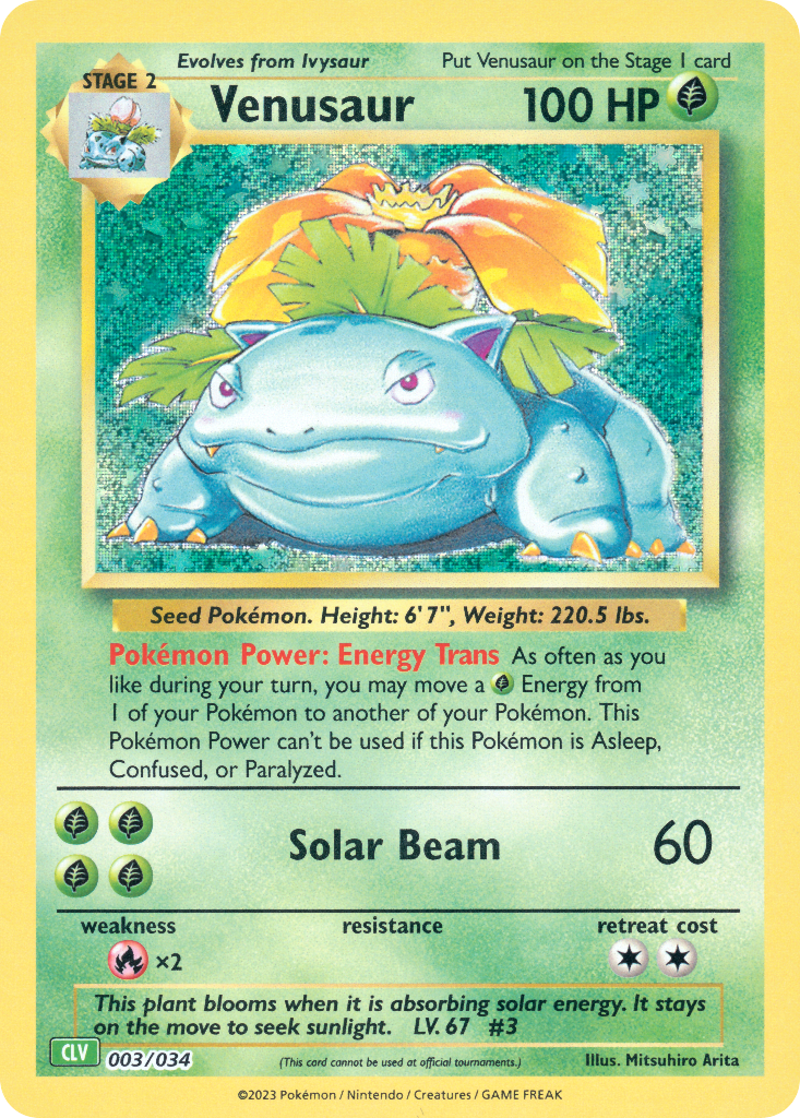 Venusaur Pokémon Trading Card Game Classic—Venusaur SET-003