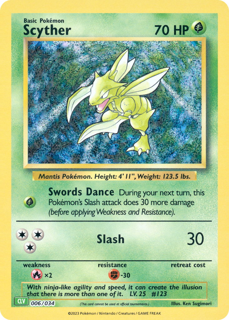Scyther Pokémon Trading Card Game Classic—Venusaur SET-006