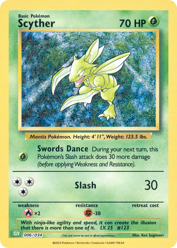 Scyther Pokémon Trading Card Game Classic—Venusaur SET-006