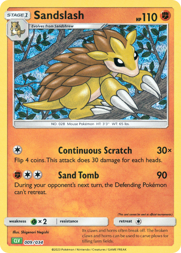 Sandslash Pokémon Trading Card Game Classic—Venusaur SET-009