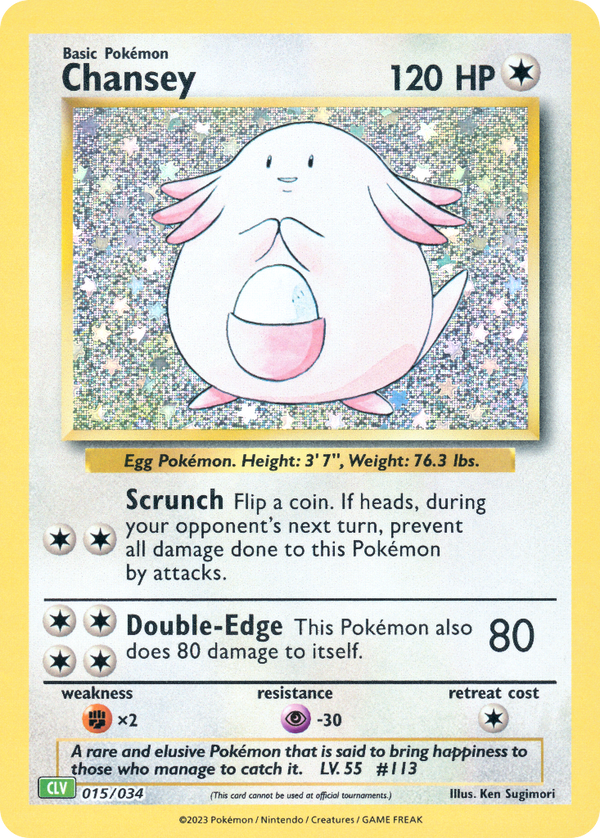 Chansey Pokémon Trading Card Game Classic—Venusaur SET-015