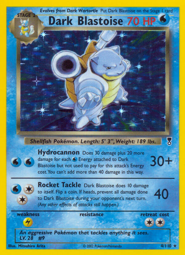 Dark Blastoise Legendary Collection SET-4