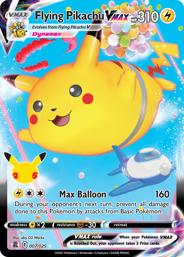 Flying Pikachu VMAX Celebrations SET-007