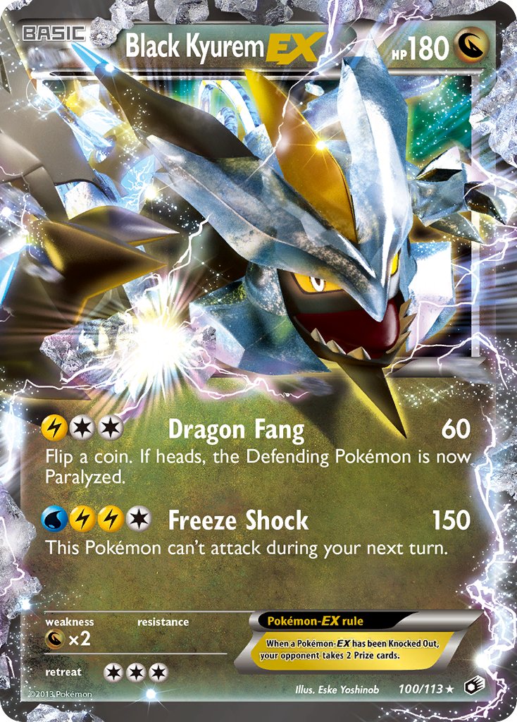 Black Kyurem-EX Legendary Treasures SET-100